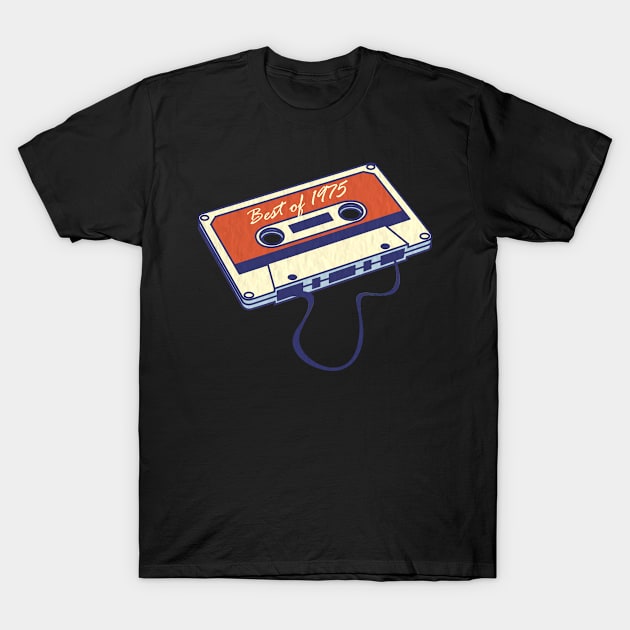 Vintage Best of 1975 Classic Cassette Tape 45th Birthday T-Shirt by calvinglory04